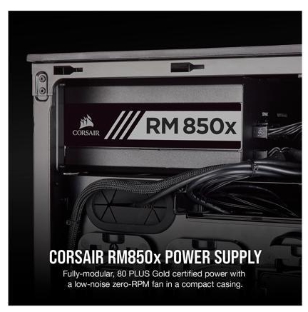 Corsair Rmx Series Rm850x Cp Na 850w Atx12v Eps12v 80 Plus Gold Certified Full Modular Power Supply Kuro Gaming